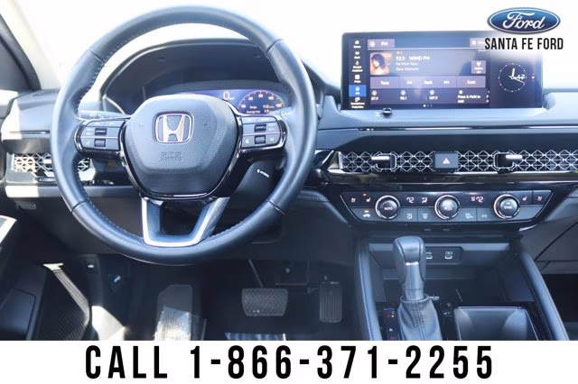 2024 White Honda Accord Hybrid Touring FWD Sedan