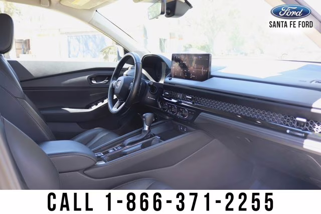 2024 White Honda Accord Hybrid Touring FWD Sedan
