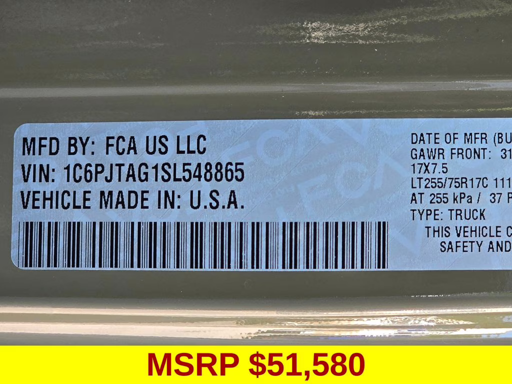 2025 41 Jeep Gladiator Willys 4X4 Truck