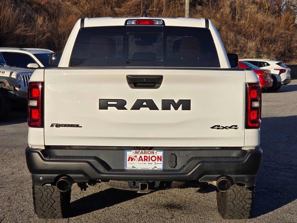 2025 Bright White Clearcoat Ram 1500 Rebel 4X4 Truck