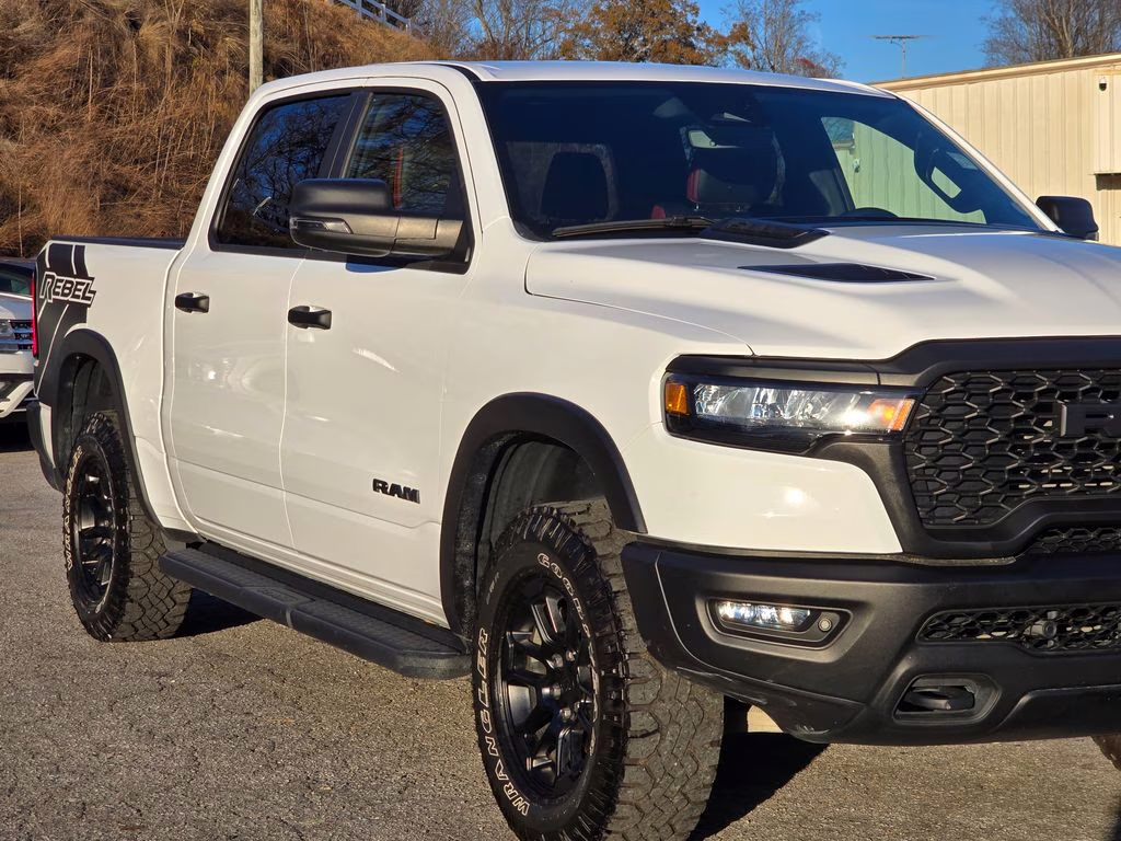 2025 Bright White Clearcoat Ram 1500 Rebel 4X4 Truck