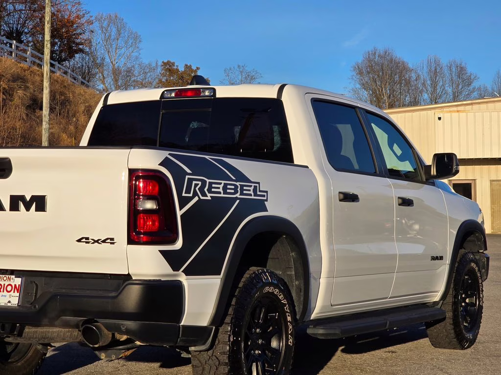 2025 Bright White Clearcoat Ram 1500 Rebel 4X4 Truck