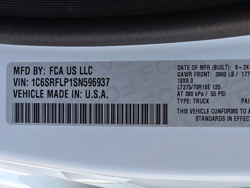 2025 Bright White Clearcoat Ram 1500 Rebel 4X4 Truck