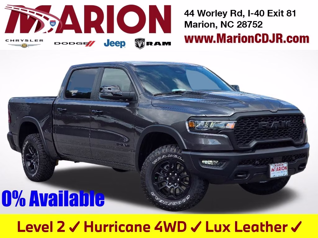 2026 Granite Crystal Metallic Clearcoat Ram 1500 Rebel 4X4 Truck