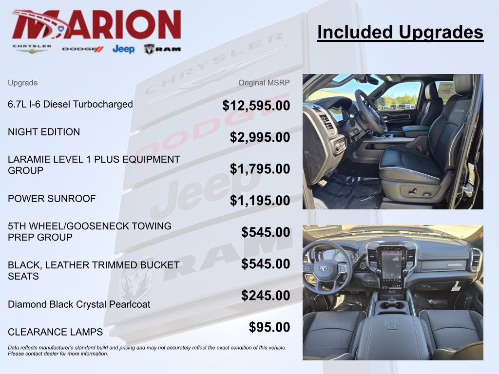 2026 Diamond Black Crystal Pearlcoat Ram 2500 Laramie 4X4 Truck