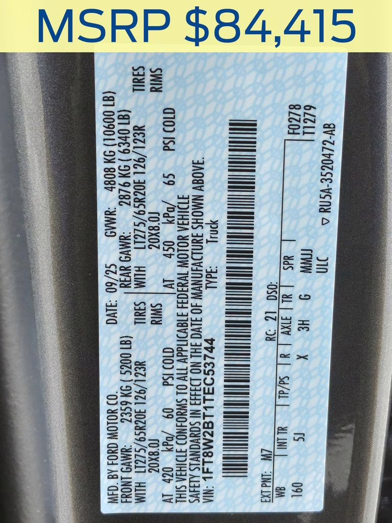 2026 Carbonized Gray Metallic Ford Super Duty F-250 SRW Lariat 4X4 Truck