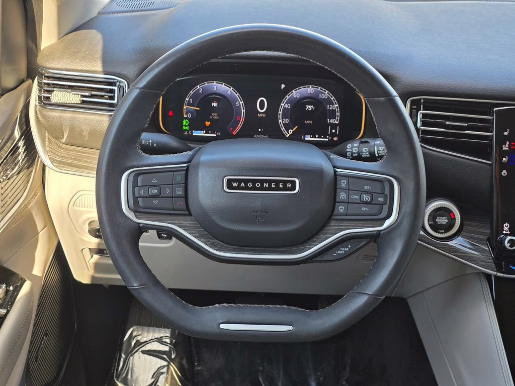 2022 Diamond Black Crystal Pearlcoat Jeep Wagoneer Series II 4X4 SUV