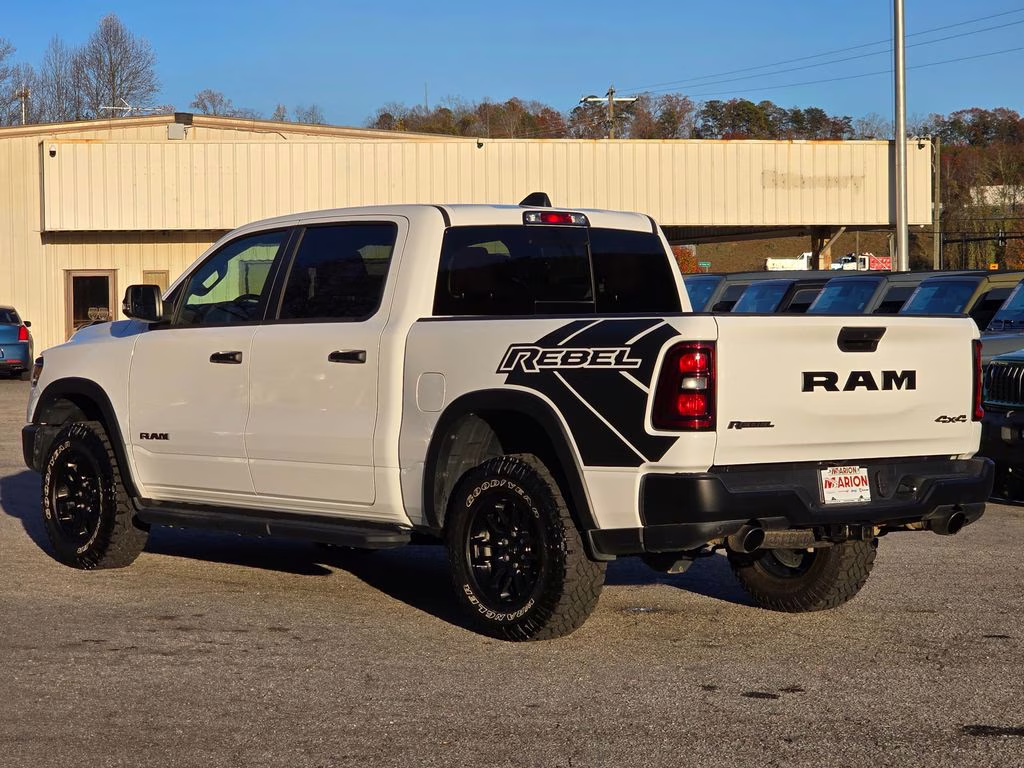 2025 Bright White Clearcoat Ram 1500 Rebel 4X4 Truck