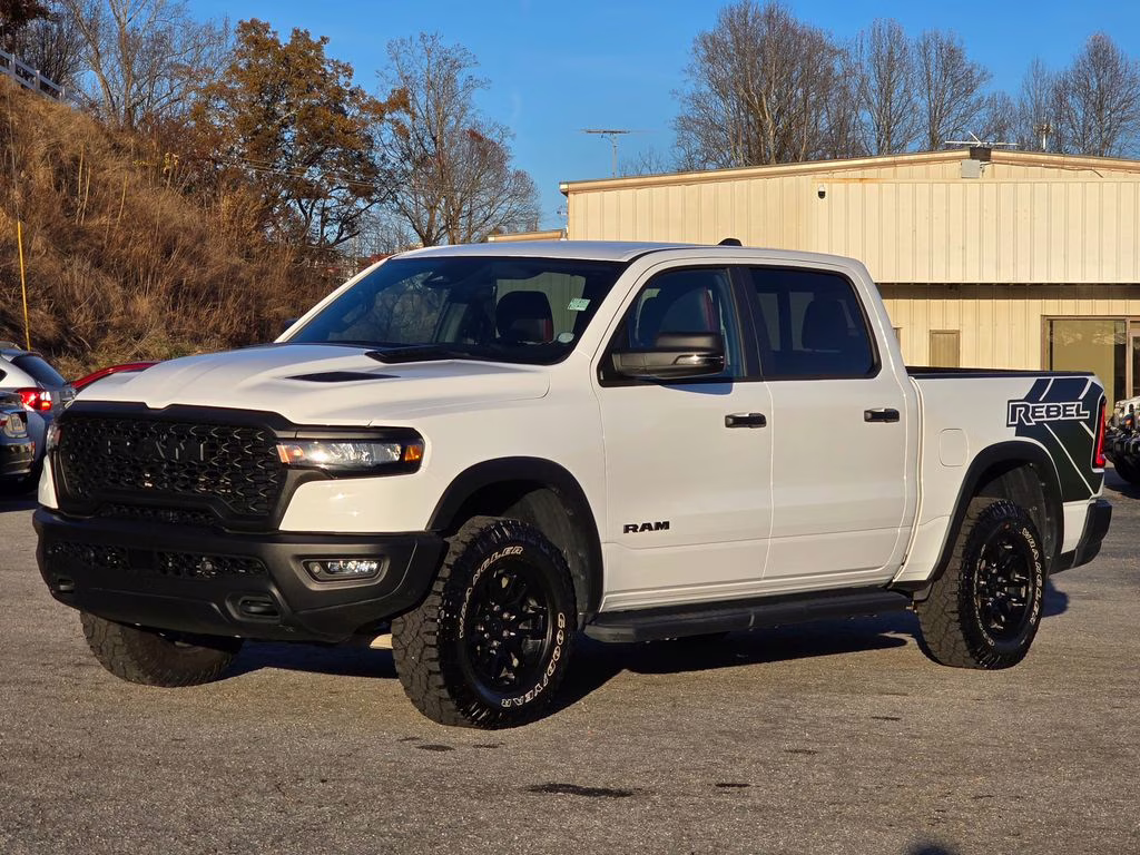 2025 Bright White Clearcoat Ram 1500 Rebel 4X4 Truck