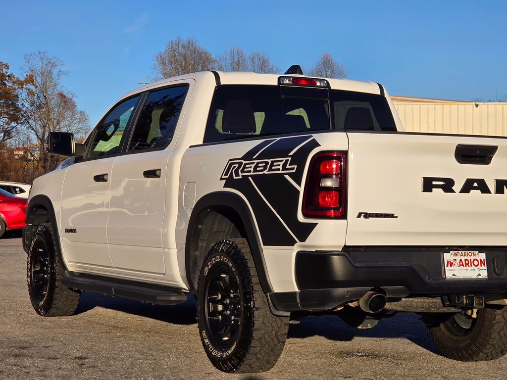 2025 Bright White Clearcoat Ram 1500 Rebel 4X4 Truck