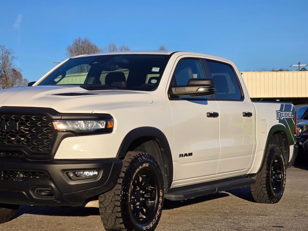 2025 Bright White Clearcoat Ram 1500 Rebel 4X4 Truck