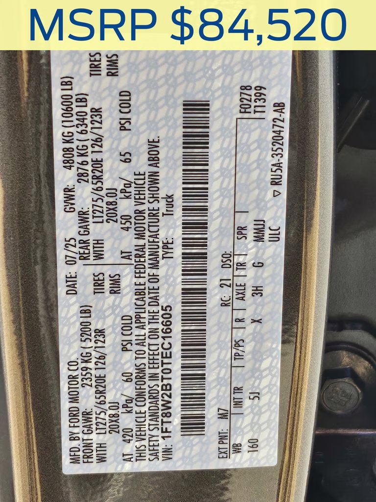 2026 Carbonized Gray Metallic Ford Super Duty F-250 SRW Lariat 4X4 Truck