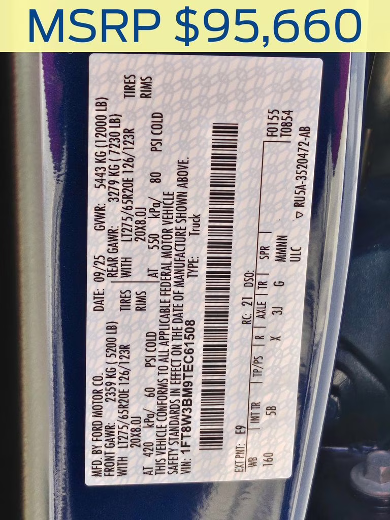 2026 Argon Blue Metallic Ford Super Duty F-350 SRW Lariat 4X4 Truck