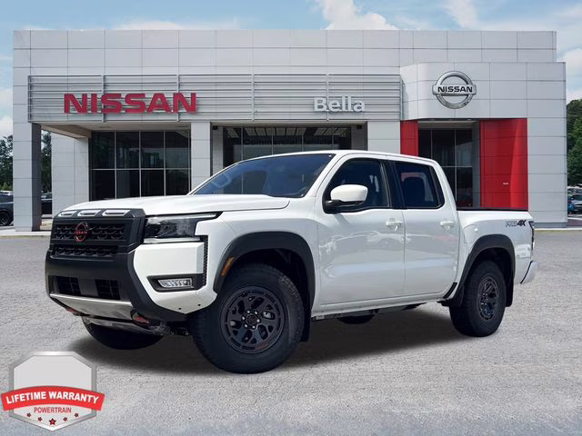 2026 Glacier White Nissan Frontier PRO-4X 4X4 Truck