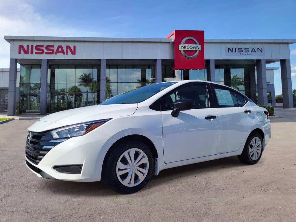 2025 Fresh Powder Nissan Versa 1.6 S FWD Sedan