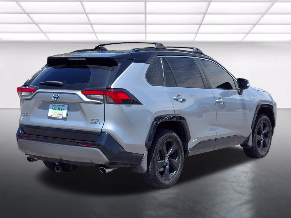 2021 Magnetic Gray Metallic/Midnight Black Metallic Toyota RAV4 Hybrid XSE AWD SUV