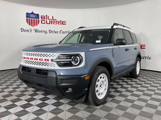 2025 Azure Gray Metallic Ford Bronco Sport Heritage 4X4 SUV