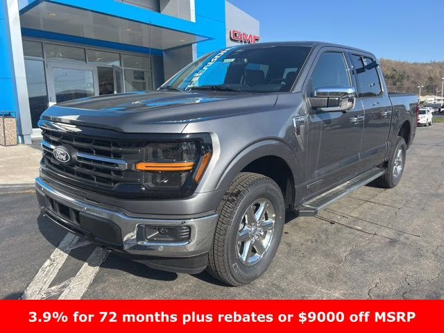 Carbonized Gray Metallic 2025 Ford F-150 XLT SuperCrew 4WD Pickup Truck Four-Wheel Drive Automatic