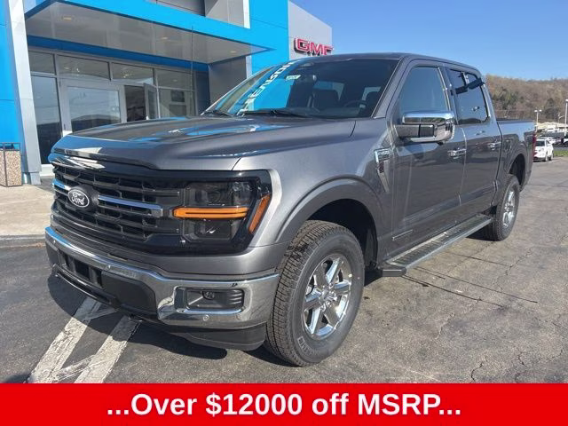 Carbonized Gray Metallic 2025 Ford F-150 XLT SuperCrew 4WD Pickup Truck Four-Wheel Drive Automatic