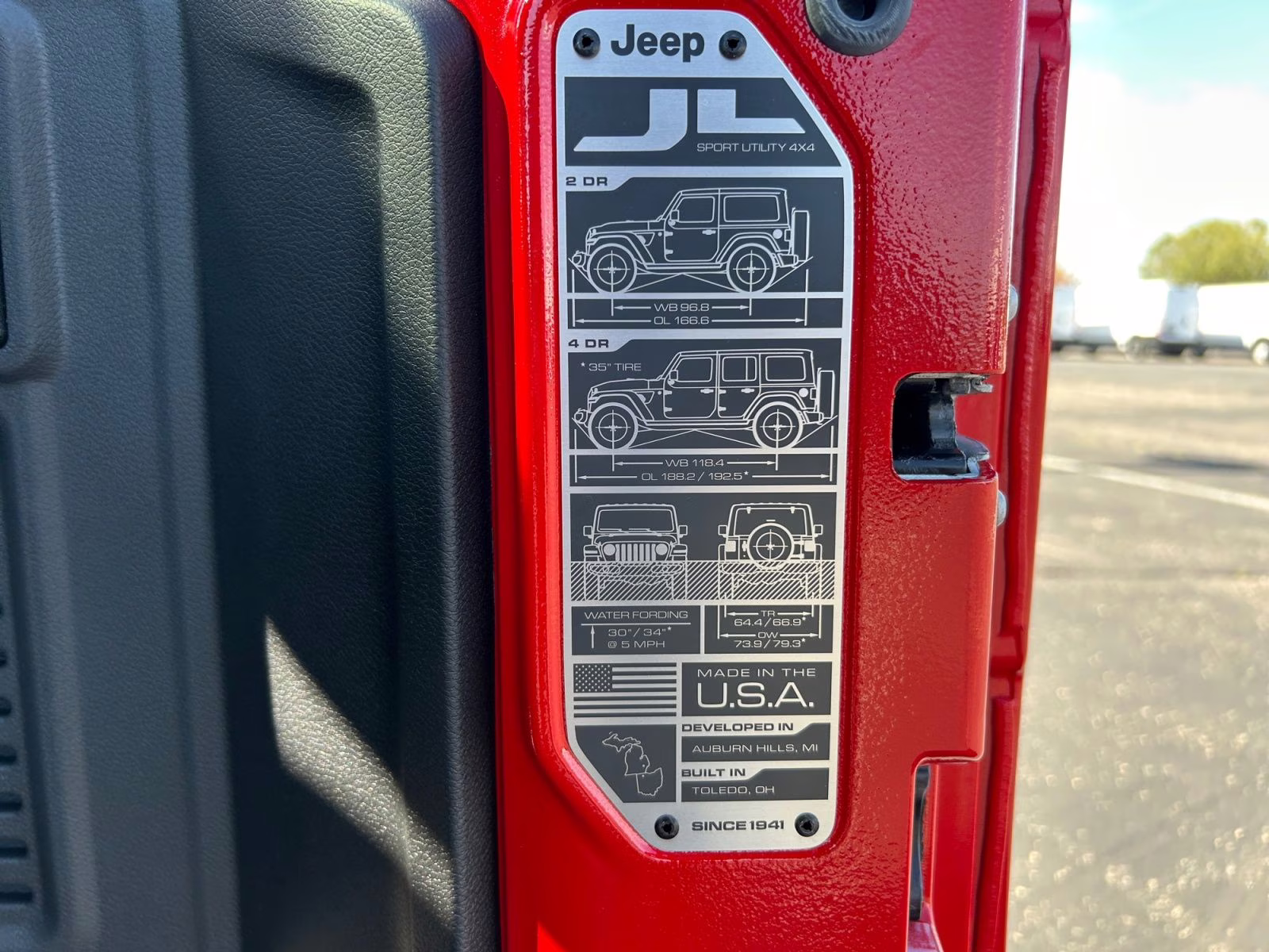 2025 Firecracker Red Clearcoat Jeep Wrangler Sport S 4X4 SUV