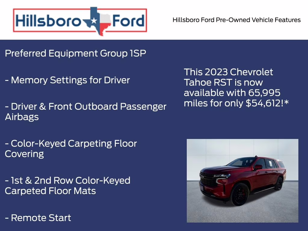 2023 Radiant Red Tintcoat Chevrolet Tahoe RST 4X4 SUV