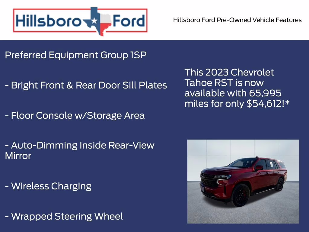 2023 Radiant Red Tintcoat Chevrolet Tahoe RST 4X4 SUV