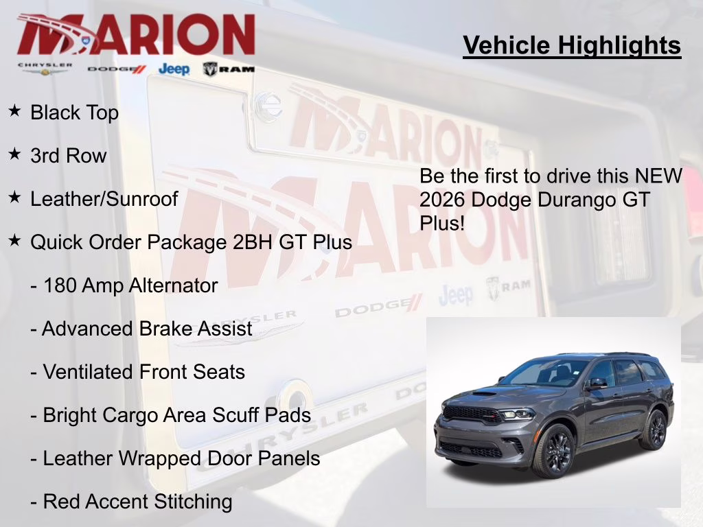 2026 Vapor Gray Dodge Durango GT Plus AWD SUV