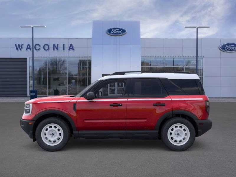 2025 Ruby Red Metallic Tinted Clearcoat Ford Bronco Sport Heritage 4X4 SUV