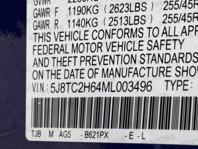 2021 Apex Blue Pearl Acura RDX w/A-Spec Package AWD SUV