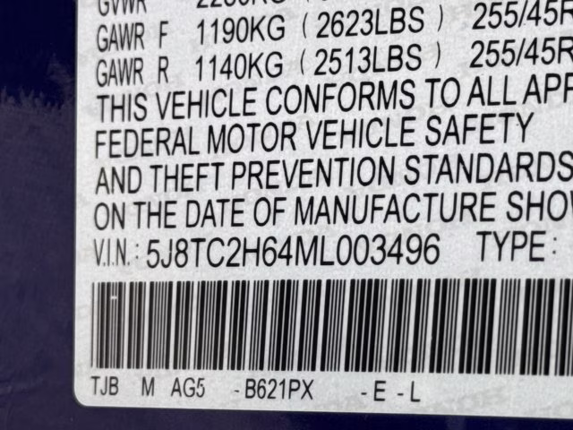 2021 Apex Blue Pearl Acura RDX w/A-Spec Package AWD SUV