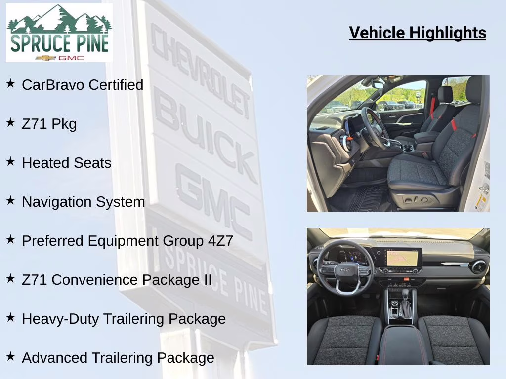 2023 Summit White Chevrolet Colorado Z71 4X4 Truck