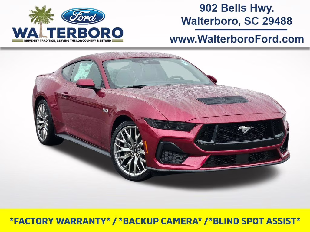 2025 Molten Magenta Metallic Tri-Coat Ford Mustang GT Premium RWD Coupe