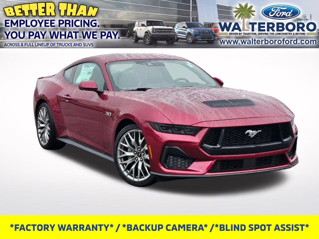 2025 Molten Magenta Metallic Tri-Coat Ford Mustang GT Premium RWD Coupe