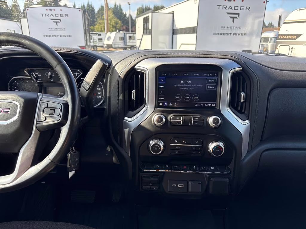 2021 Silver GMC Sierra 1500 SLE 4X4 Truck