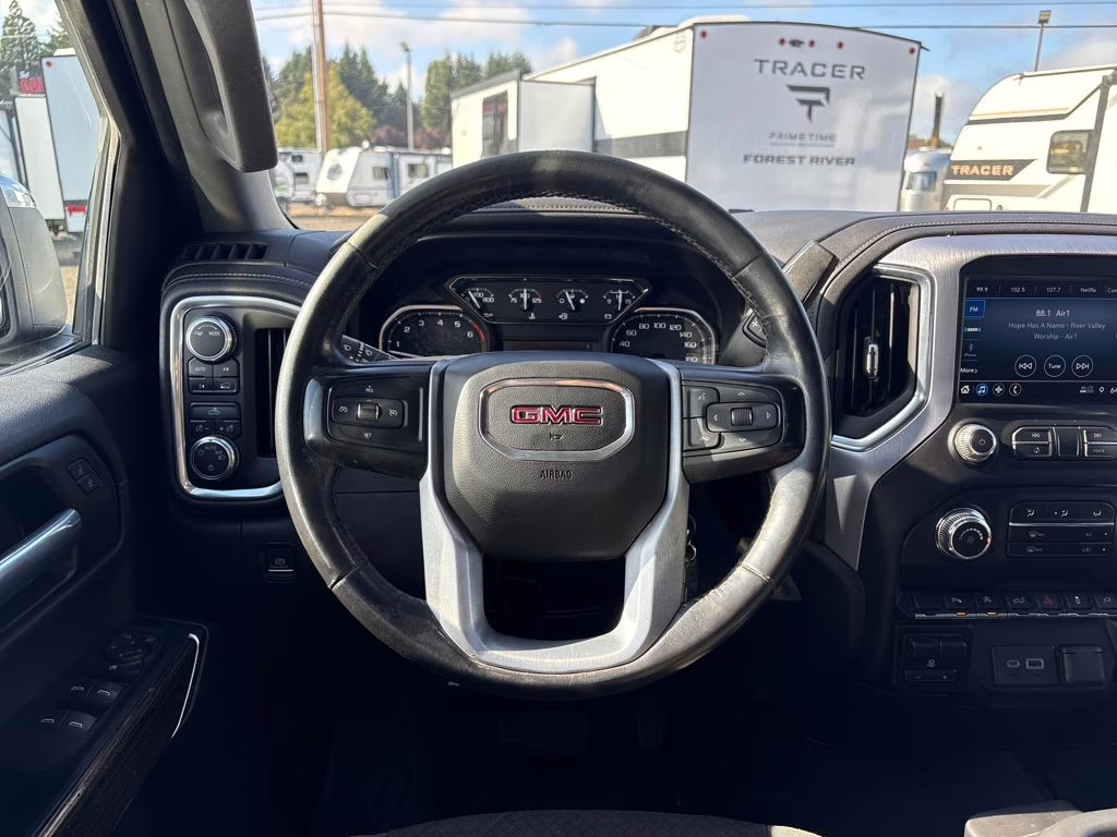 2021 Silver GMC Sierra 1500 SLE 4X4 Truck