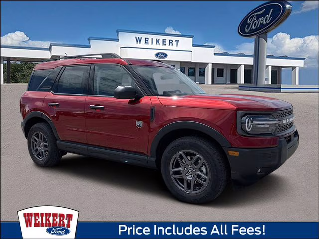 2025 Ruby Red Metallic Tinted Clearcoat Ford Bronco Sport Big Bend 4X4 SUV