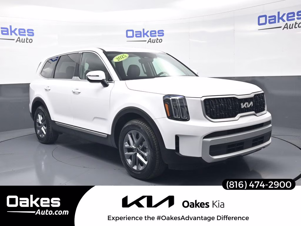 2025 Glacial White Pearl Kia Telluride LX FWD SUV