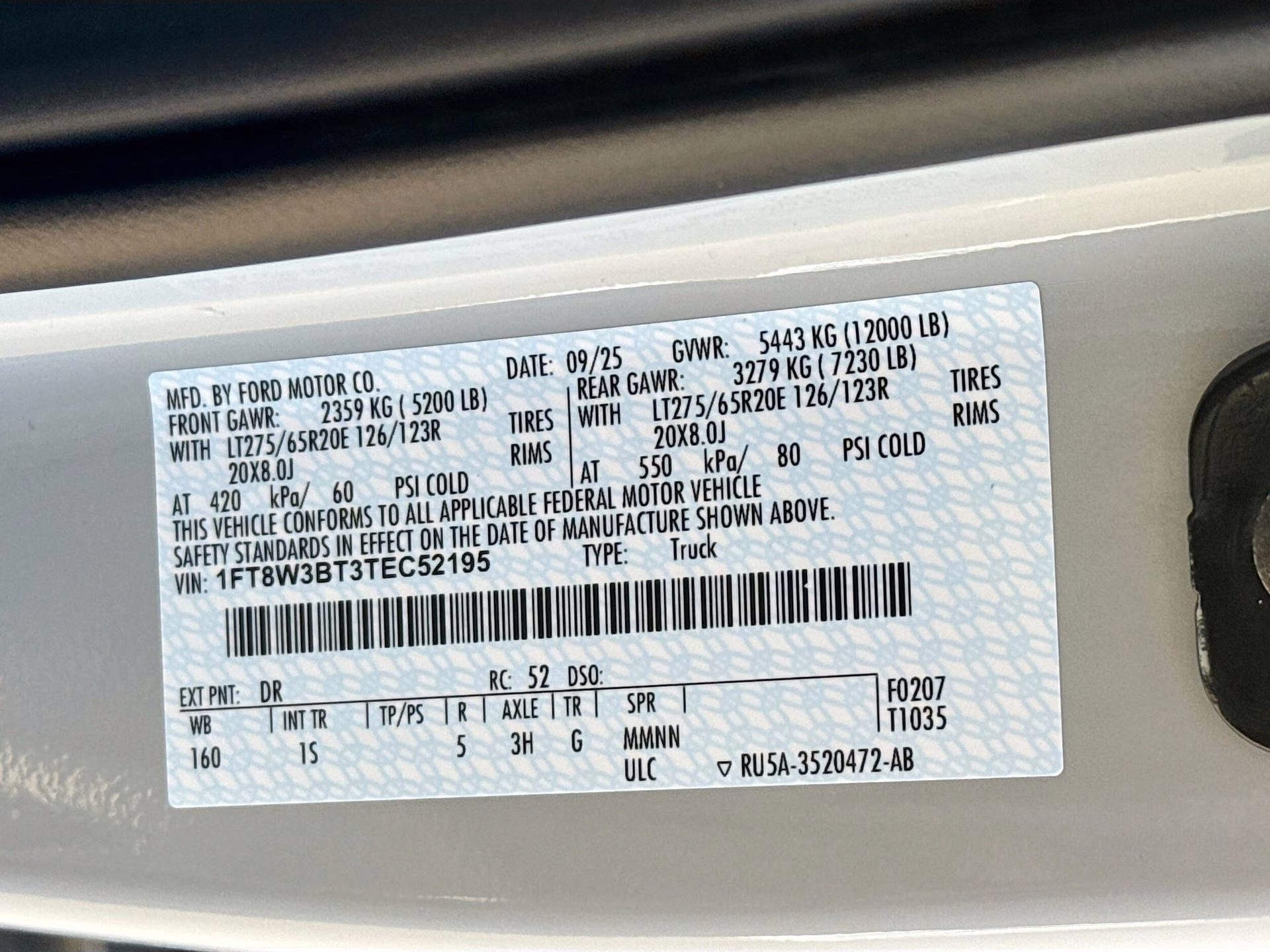 2026 Avalanche Ford Super Duty F-350 SRW XL 4X4 Truck