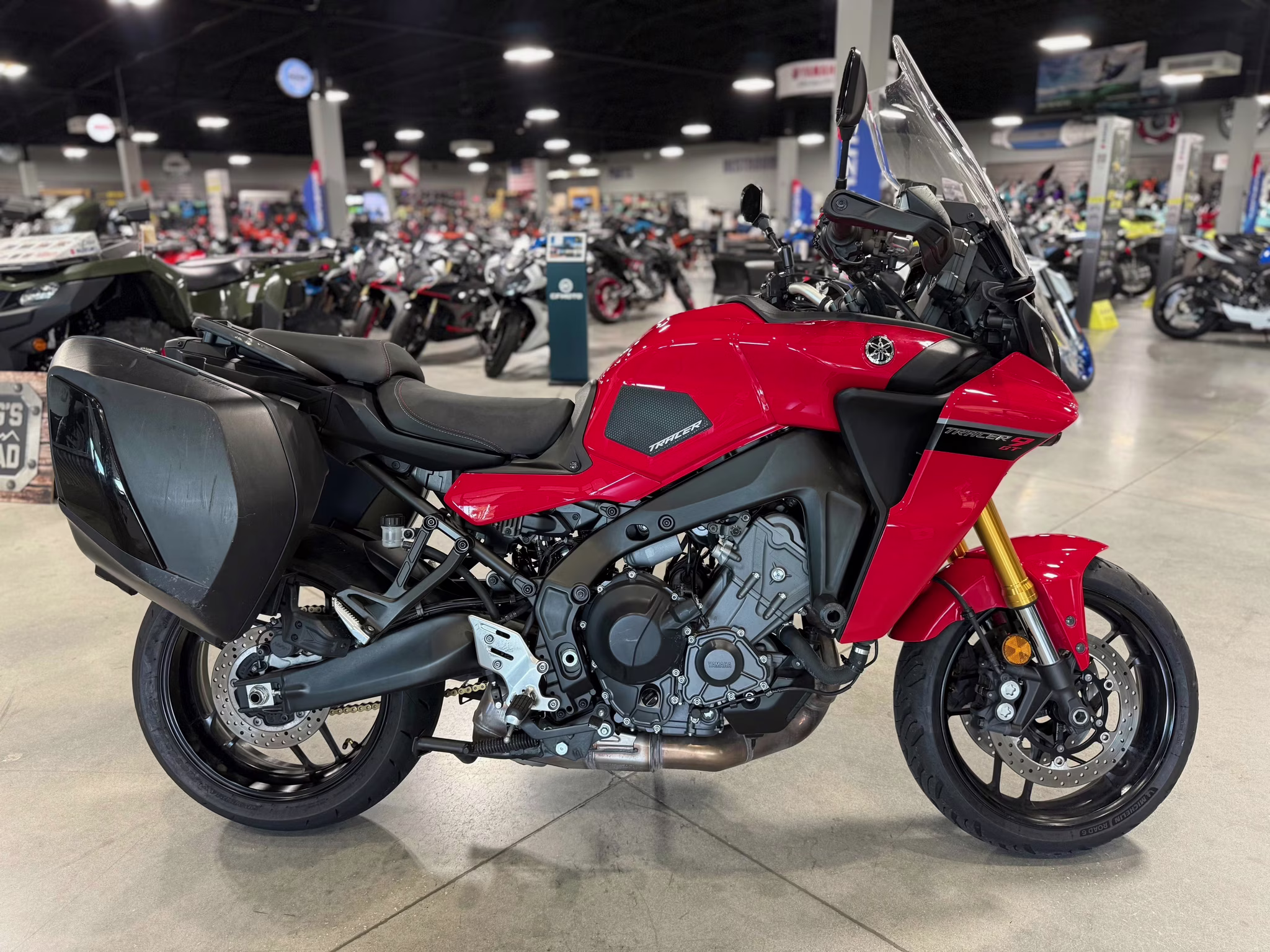2022 Red Yamaha Tracer 9 GT Motorcycle