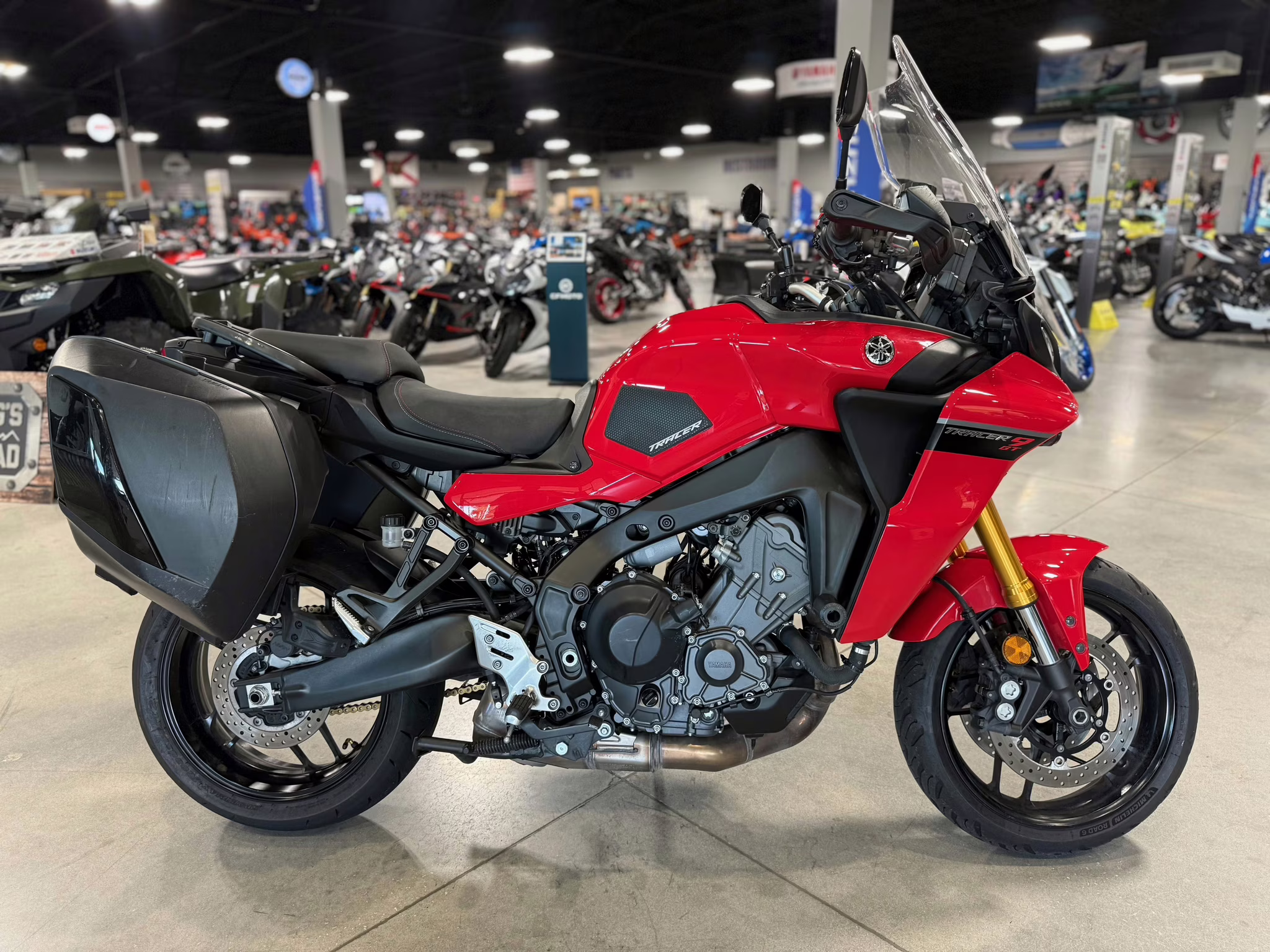 2022 Red Yamaha Tracer 9 GT Motorcycle