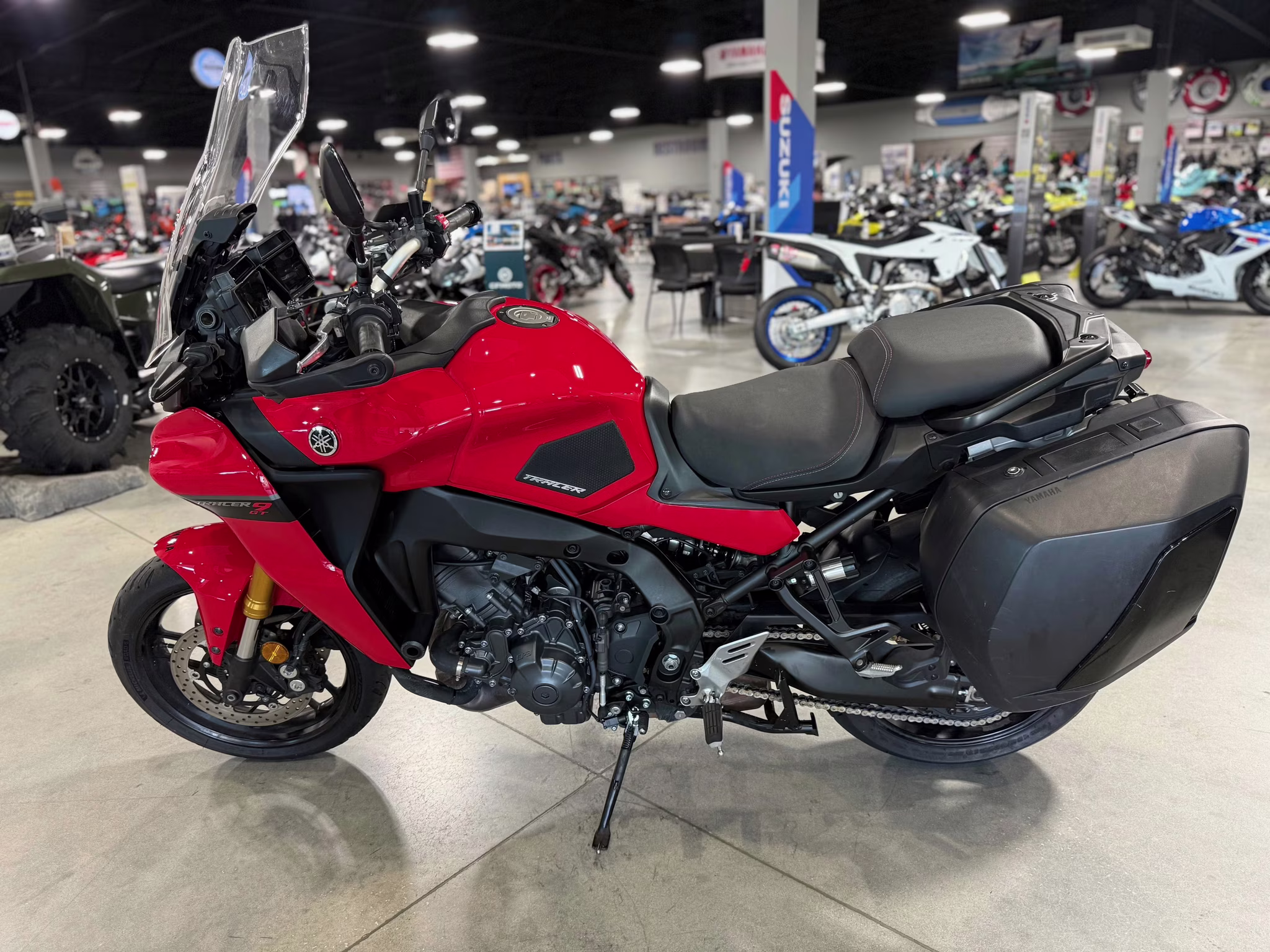 2022 Red Yamaha Tracer 9 GT Motorcycle