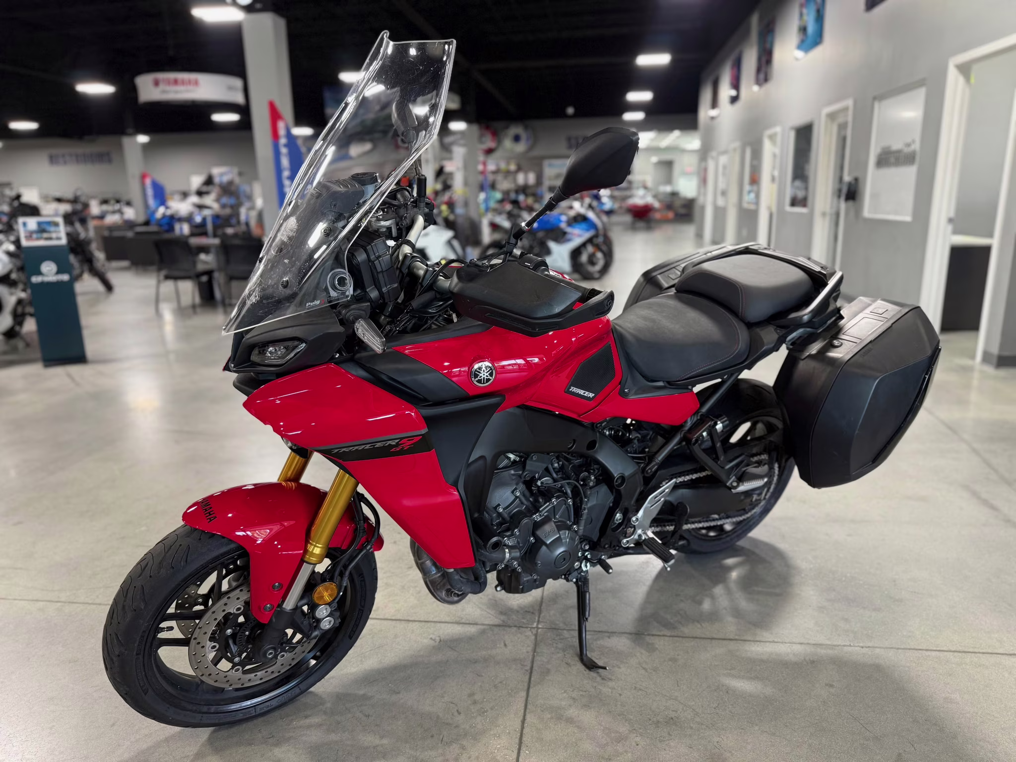 2022 Red Yamaha Tracer 9 GT Motorcycle