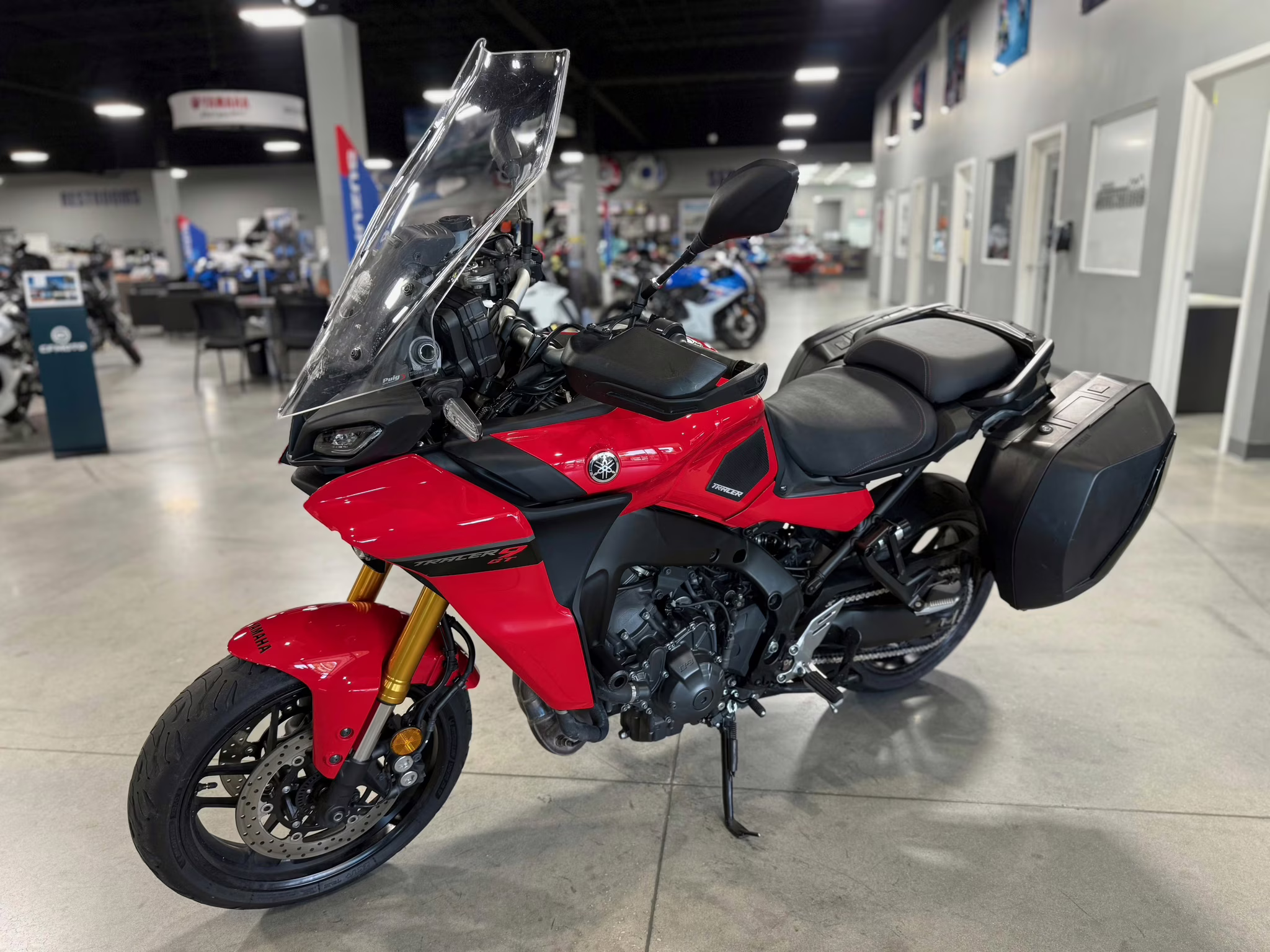 2022 Red Yamaha Tracer 9 GT Motorcycle