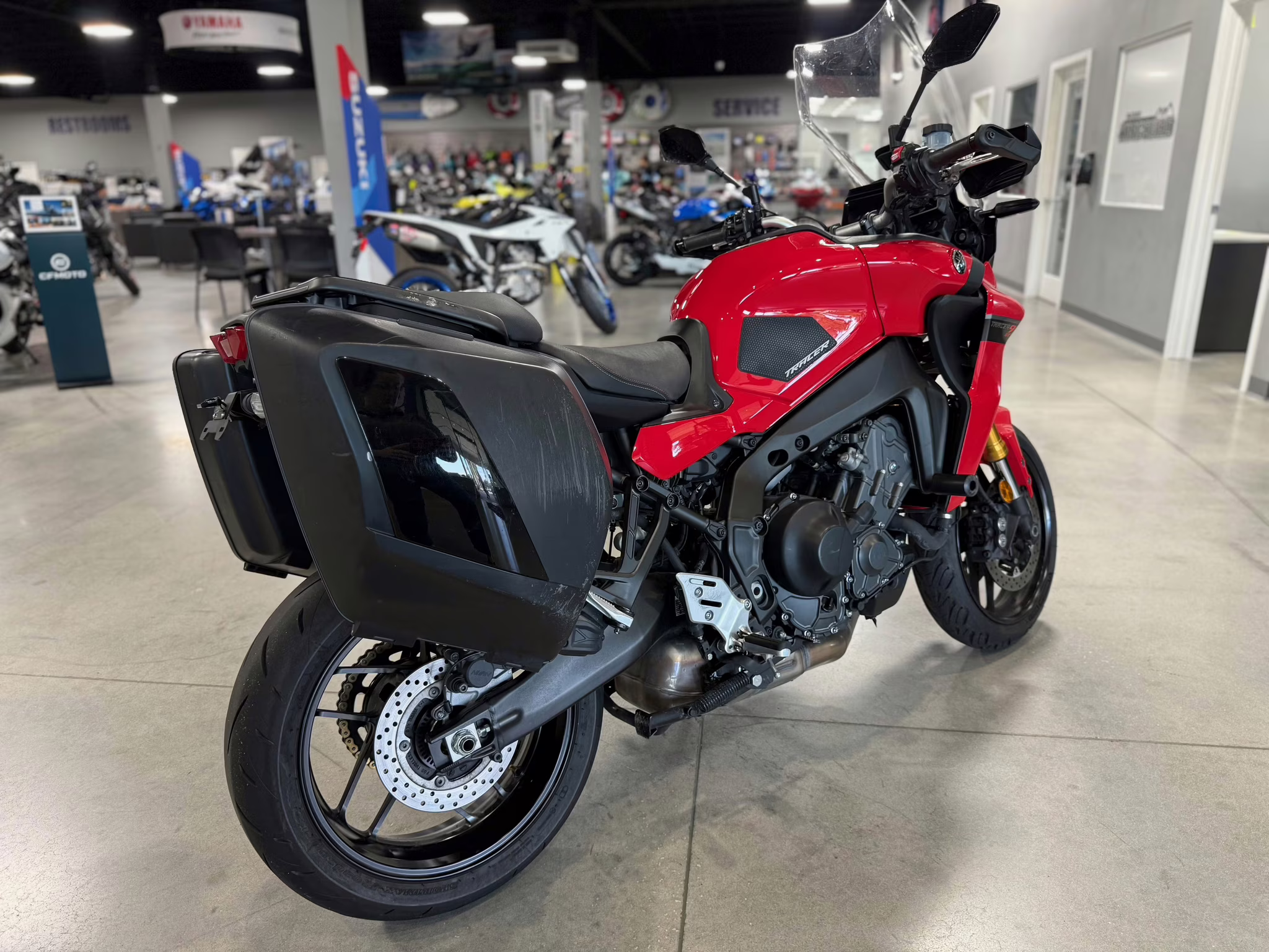2022 Red Yamaha Tracer 9 GT Motorcycle
