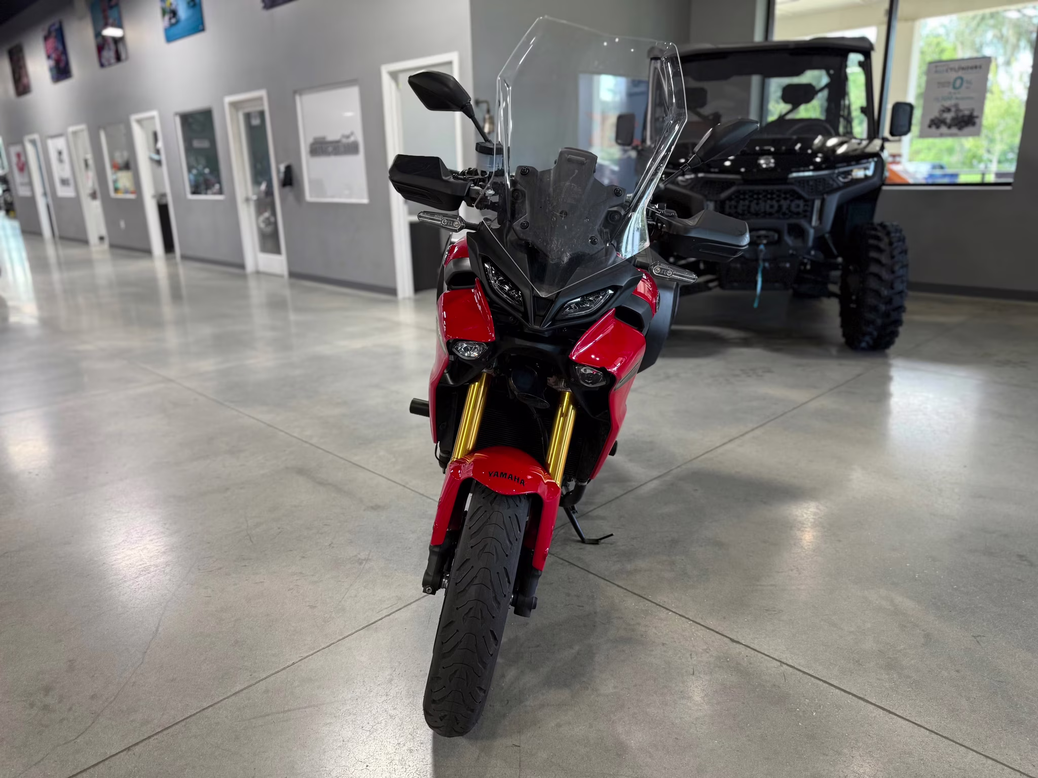 2022 Red Yamaha Tracer 9 GT Motorcycle