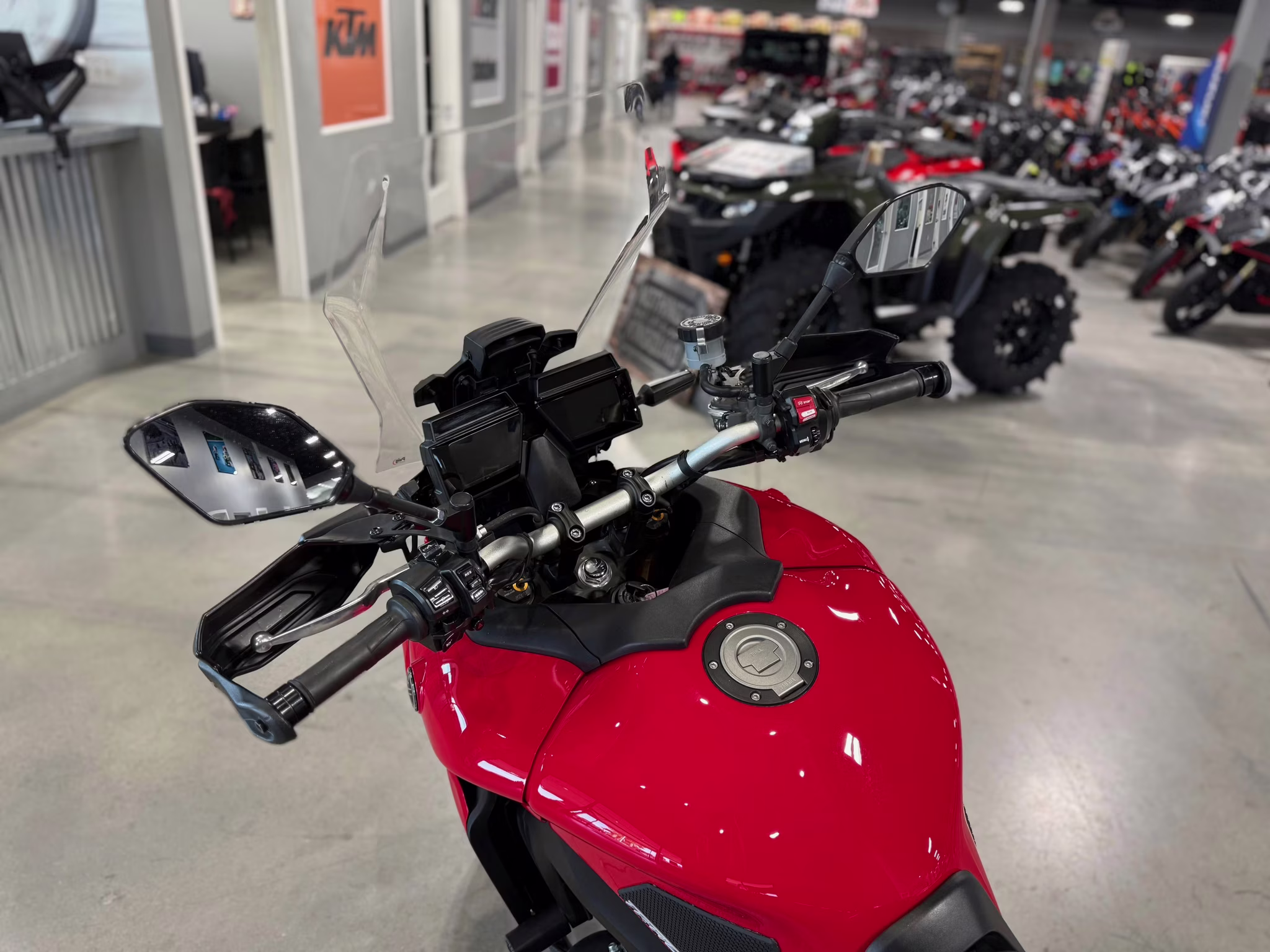 2022 Red Yamaha Tracer 9 GT Motorcycle