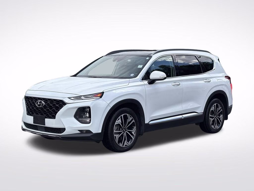 2020 Quartz White Hyundai Santa Fe SEL AWD SUV