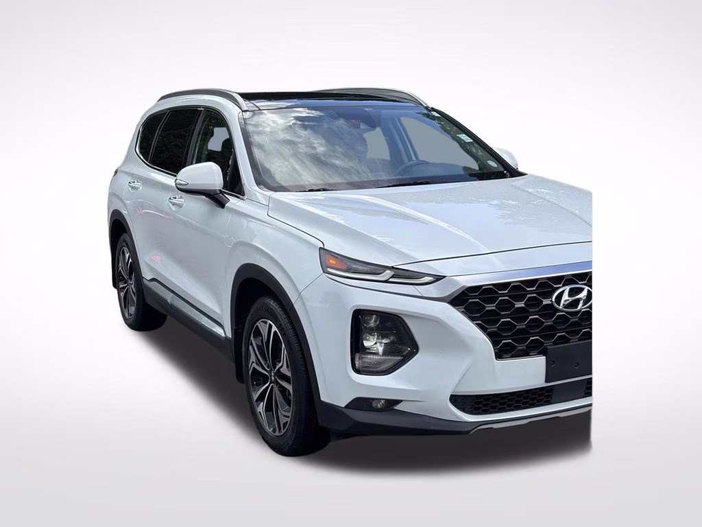 2020 Quartz White Hyundai Santa Fe SEL AWD SUV