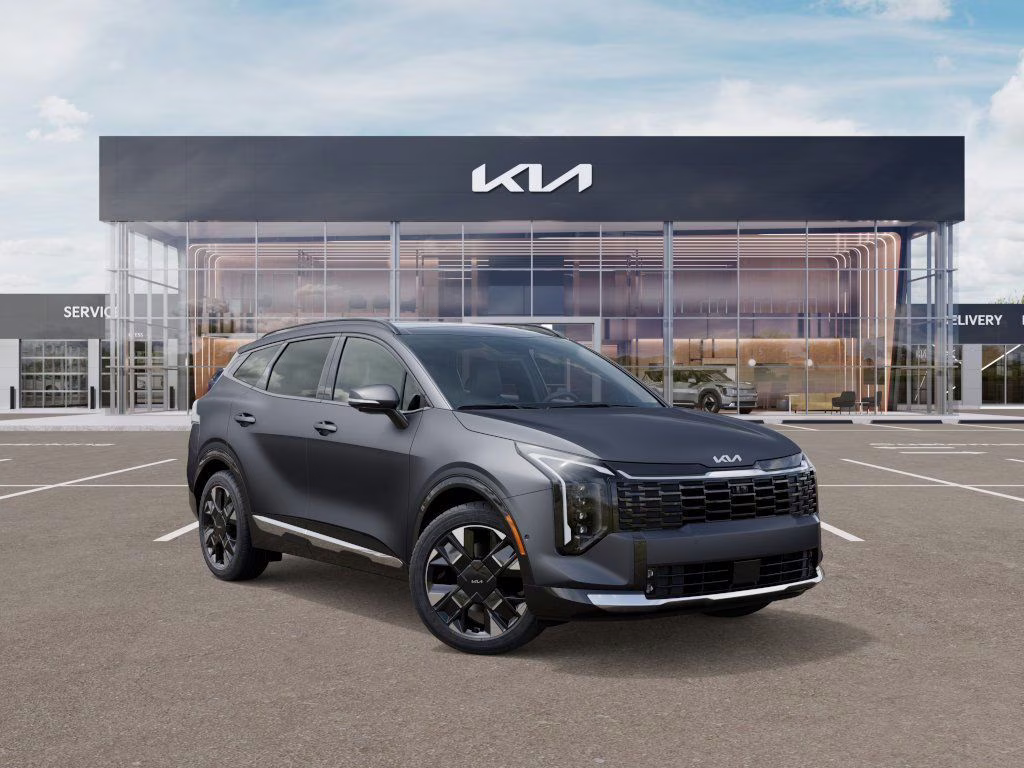 2026 Shadow Matte Gray Kia Sportage Hybrid SX-Prestige AWD SUV