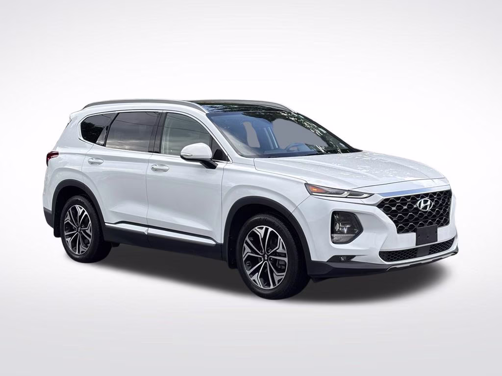 2020 Quartz White Hyundai Santa Fe SEL AWD SUV